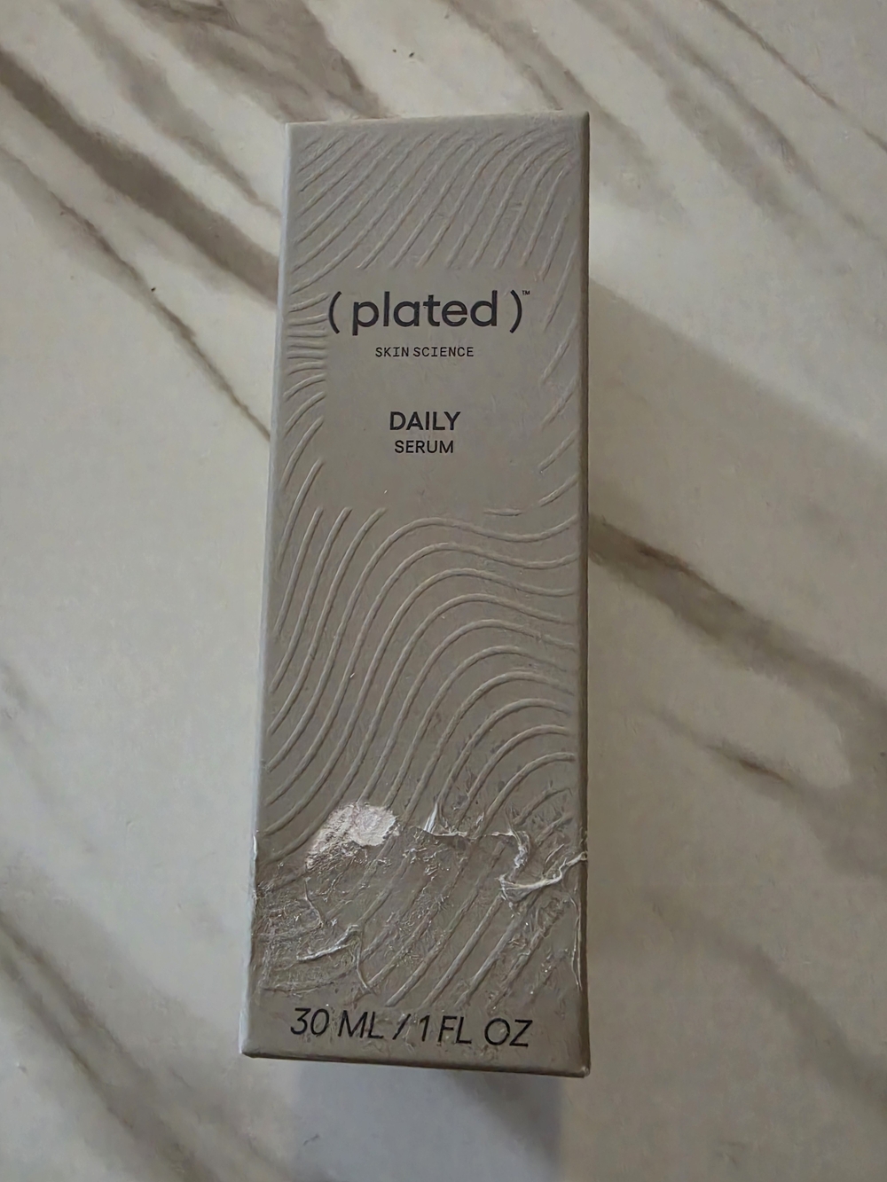 Plated Skin Science Daily Serum NEW  Damaged Box